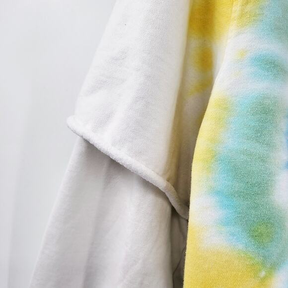 OFF DUTY by The Laundry Room Tie-Dye Long-sleeve Layered Hoodie Sweatshirt Sz XL - Picture 5 of 10